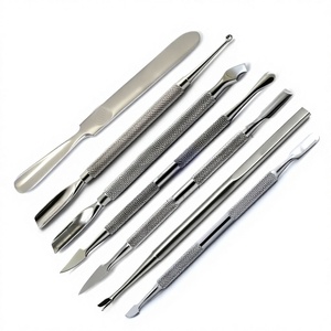 Crafted <b>Cuticle</b> Prep <b>Tools</b> Fine Tip <b>Cuticle</b> Pusher and Build-Up Cleaner for Detailed Grooming and Clean Manicure Results - Product Image 1