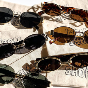 LMA 068 Retro Small Round <b>Frame</b> Trendy UV400 Luxury Man Metal Fashion Shades Custom Logo 2024 Women Gafas De Sol High Quality - Product Image 3