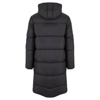 DENEZE SPORTS Blouson matelassé long à capuche pour homme, vert olive, manteau d'hiver épais matelassé, col montant, motif camouflage, logo frontal