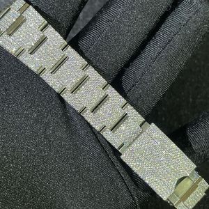 Relojes de Hip Hop Clásicos Unisex, Hechos a Mano, con Joyas de Belleza, Diamantes Moissanite VVS1, Acero Inoxidable, Resistentes al Agua 100 Bar - Product Image 5