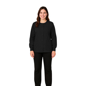 Unisex Classic Cotton <b>Scrub</b> <b>Sets</b> with Jersey Fabric Needle Detection Professional Medical Nurse Uniform for Hospital Use - Product Image 5