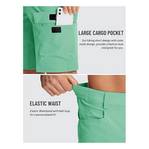 Pantalones Cortos de Lona para Hombre, Estilo Casual de Verano, con Múltiples Bolsillos, Tipo Cargo, Directo de Fábrica, Lona Delgada Elástica, Diseño Personalizado - Product Image 4