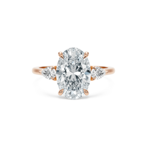 แหวนคามิลล่า ทองคำแท้ 24-14K ประดับเพชรทรงรี (4.74 กะรัต) รับรองโดย IGI แหวนหมั้นหรูหราสำหรับผู้หญิง - Product Image 1