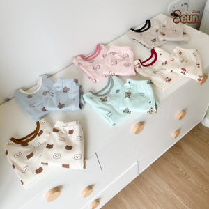 Conjunto de Ropa Infantil SeunKids de Manga Larga, Algodón y Poliéster Estampado, Suave y Cómodo, Estilo Casual, Vietnam - Product Image 4