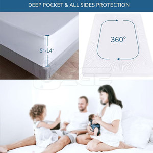 Funda de colchón de poliéster de buena calidad con tela suave y duradera. - Product Image 3