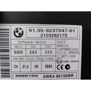 ECU และโมดูลคอมพิวเตอร์มือสองสำหรับรถยนต์ซีรีส์ 3 รุ่น 9237047 - Product Image 5