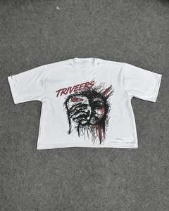 T-shirt homme en coton 100% premium, coupe ample, logo personnalisé, style streetwear, décontracté, respirant, séchage rapide. - Product Image 6