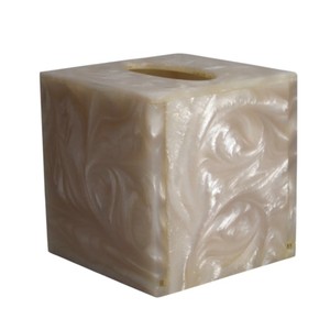 Premium Handmade Resin Tissue Box Cover Luxury Decorative Napkin Holder for Home Office Hotel <b>Table</b> - Product Image 2