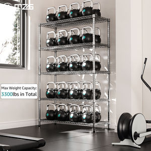 ชั้นวางของในห้องน้ำแบบปรับแต่งได้ MZG ทำจากโลหะกันสนิม ชุบโครเมียม 5 ชั้น ปรับความสูงได้ ทันสมัย รับน้ำหนักได้ 3300 ปอนด์ - Product Image 2