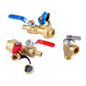 Kit Valvole di Servizio per Scaldabagno Senza Serbatoio - Valvole di Isolamento PEX NPT da 3/4 Pollici, Confezione da 2 - Product Image 5