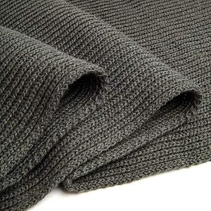 Tassel-Free Unisex Knitted Scarf - Minimalist Winter Neck <b>Wrap</b> - Custom Logo Soft Rib-Knit Modern Muffler - Product Image 6