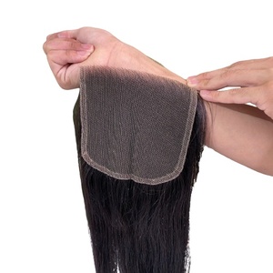 ลูกไม้ปิดแบบ HD สวิส5X5,ผมมนุษย์ตรงตามธรรมชาติของชาวกัมพูชา - Product Image 1