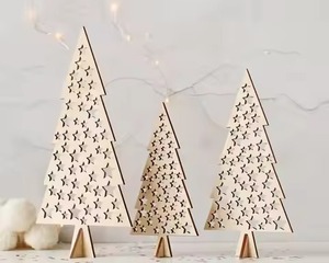 Luxury <b>Christmas</b> <b>Tree</b> Tabletop Sculpture Metal Art Decor for Festive Interior Spaces - Product Image 4