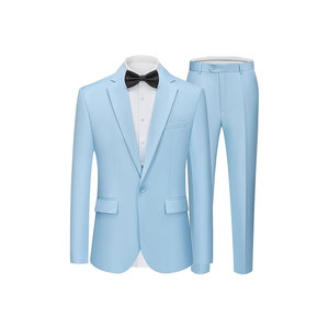 Costume de cérémonie homme croisé respirant, ajusté, à changement de couleur, multicolore, décontracté, avec plis sur le devant - Product Image 6