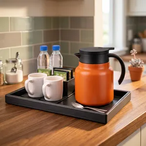 Orange Glass Coffee Server with Matte Finish Insulated Design for Beverage Service Zone - Product Image 3