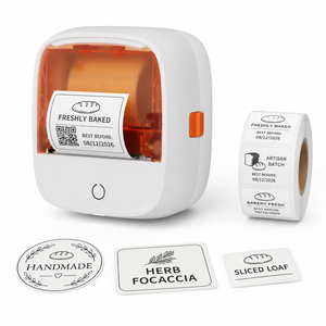 B21 2 Inch Portable <strong>Bluetooth</strong> Thermal <strong>Printer</strong> 203DPI Inkless Mini <strong>Label</strong> and Note <strong>Printer</strong> with Smart App - Product Image 1