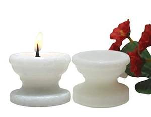 Unique Candle <b>Jar</b> Stand Holder with <b>Marble</b> Base Elegant Metal Candle Holder for Home Decor Weddings Tabletop Lighting - Product Image 3