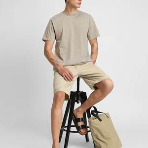 T-shirts surdimensionnés pour hommes en coton biologique 100% - Logo brodé personnalisé - Été - Doux - Écologique - 300g - Haute qualité - Respirant - Product Image 6