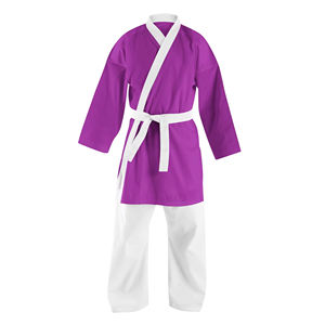 Kimono de Karaté et Judo, Tenue d'Arts Martiaux Couleur Unie, Kimono de Jiu Jitsu - Product Image 2
