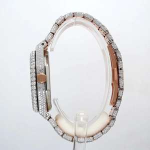 Trendy Hip Hop moissanite Diamond Iced Out Automatic <b>Watch</b> Swiss ETA Movement Date Function Luxury <b>Watches</b> Manufacturer - Product Image 3