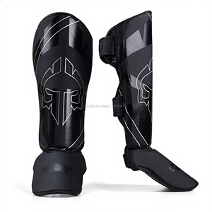 Protections de tibia et coussinets d'entraînement Muay Thai en cuir PU pour la protection MMA et de boxe - Product Image 2