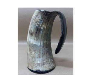 Tasse en corne Vintage pour boire de la bière, décor d'intérieur, matériau Unique, tasse à boire - Product Image 2