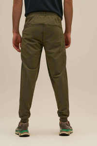 Pantalon de jogging personnalisé, production en gros, tissu molletonné en coton 280-340 GSM, matière respirante, taille élastique avec cordon de serrage, cheville côtelée. - Product Image 4