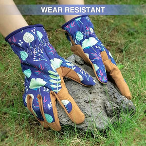 Guantes de Trabajo Reforzados de Cuero Vacuno Granulado para Hombre y Mujer, Guantes de Seguridad Industriales Resistentes, Guantes de Cuero Duraderos - Product Image 5
