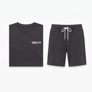 Ensemble deux pièces pour homme de haute qualité, col rond, manches courtes, tissu doux et respirant, ensemble deux pièces pour homme - Product Image 4