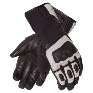 Gants en cuir pour hommes, pour le cyclisme, l'hiver, imperméables, avec fermeture à boucle, noirs - Product Image 1