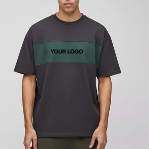 เสื้อยืดคอกลมไซส์ใหญ่พิเศษ ผ้าฝ้าย 100% สไตล์ลำลอง สีสันตัดกัน พิมพ์ลายโลโก้ตามสั่ง สำหรับผู้ชาย รุ่นใหม่ล่าสุดประจำปี 2026 เหมาะสำหรับใส่ในช่วงฤดูร้อน - Product Image 1