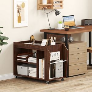 Carrello portaoggetti a 3 livelli con ruote universali e tavolino laterale - Product Image 2