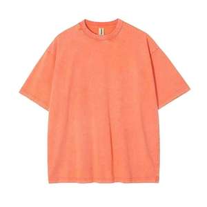 เสื้อยืดคอตตอนสตรีทแวร์ลายโลโก้สั่งทำขายส่งสำหรับผู้ชาย ล้างสีแบบแอซิด โลโก้สั่งทำ สินค้ามาใหม่ปี 2026 คุณภาพสูง - Product Image 3