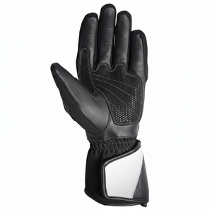 Guantes de Motocicleta de Cuero al por Mayor, Diseño Antideslizante de Dedo Completo, Cierre de Gancho y Bucle para Carreras, Conducción Urbana y Uso en Exteriores, Pakistán - Product Image 4