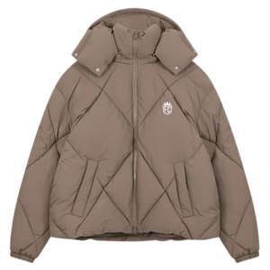 Veste matelassée en duvet pour homme avec capuche, veste d'hiver isolée avec fermeture éclair, veste élégante et chaude pour l'hiver - Product Image 1