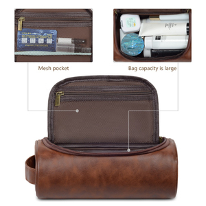 Custom Logo Pu Toiletry <b>Bag</b> Waterproof Large Capacity <b>Wash</b> <b>Bag</b> for <b>Men</b> Women <b>Hanging</b> Travel Dopp Kit Makeup <b>Bag</b> for <b>Men</b> - Product Image 3