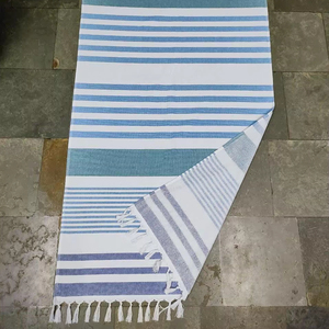 Yarn Dyed Fouta <b>Beach</b> <b>Towel</b> Pareo Manufacturer Front side Polyester Cotton Scarf Back Side <b>Towel</b> 2-in-1 - Product Image 1