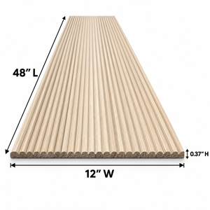 Paneles de Pared de Madera Modernos con Diseño de Rayas, Decoración Interior de Estilo Minimalista, Panel Flexible de Madera Sólida - Product Image 2