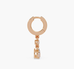 ต่างหูเพชรทรงรีวินเทจสุดหรู ผลิตในห้องปฏิบัติการ ได้รับการรับรองจาก IGI สี F ของขวัญวันครบรอบสำหรับผู้หญิง - Product Image 4