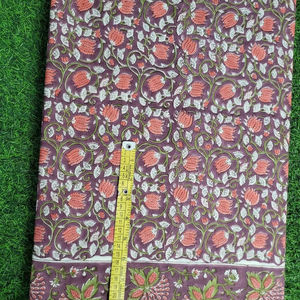 Tissu 100% Coton Imprimé à la Main Motif Mugal Butta Respirant Doux Léger Large pour Robes Filles & Femmes Couture Cadeau - Product Image 1