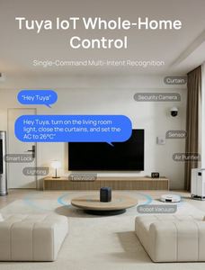 Tuya SS200 Smart Voice Gateway WiFi & Zigbee, haut-parleur tout-en-un, fonctionne avec l'application Tuya Smart Life pour une domotique mains libres - Product Image 2
