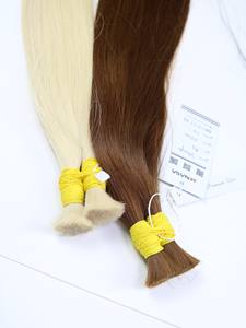 Extensions de cheveux en vrac les plus vendues Cheveux vietnamiens Double Drown 100 grammes Couleur foncée 14 pouces - Product Image 4