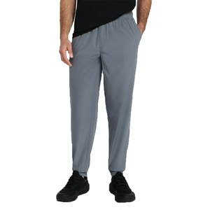 Wholesale Men's Navy Blue High Waist Sweatpants Side Pockets Elastic Waist Casual Joggers Winter <b>Windproof</b> Lightweight Knitted - Product Image 4