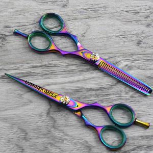Juego de Tijeras Profesionales de Acero Inoxidable 5.5 Beauty para Peinar, Cortar y Entresacar el Cabello, con Cuchilla de Afeitar - Product Image 4
