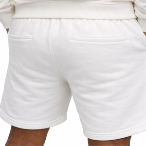 Men <b>White</b> Crewneck Sweatshirt And Shorts Set Casual Two Piece <b>Tracksuit</b> Comfortable Lounge Activewear Outfit Premium Sweatshirt - Product Image 6