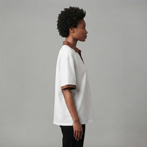Camisas de Mujer 100% Algodón OEM/ODM, 300 Gramos, Verano, Ecológicas, Transpirables, Cómodas, Corte Regular, Color Sólido, Polo para Dama - Product Image 2