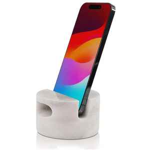 TCE Handcrafted Natural Marble Mobile Holder Stand Creative Design for Desk/<b>Table</b>/Office/Home Premium Stone <b>Phone</b> Support - Product Image 1