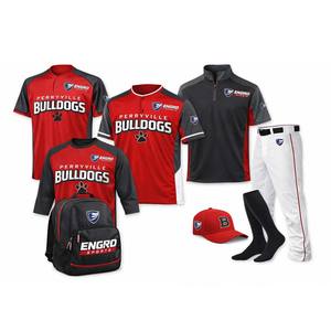 Uniforme de Béisbol, Conjunto Completo con Gorra, Jersey, Pantalones con Rayas, Poliéster Bordado, Uniforme de Béisbol Canadá América - Product Image 6