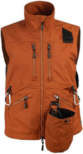 Top Trendy Eco-Friendly Orange Dog Training Vest Zip Pockets IP68 Waterproof Nylon/Polyester Material Carabiner Hooks for - Product Image 5