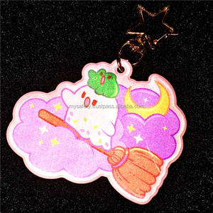 Porte-clés personnalisés en PVC réfléchissant à faible MOQ, étiquettes de clés de motel personnalisées, motif de dessin animé, impression numérique étanche - Product Image 3